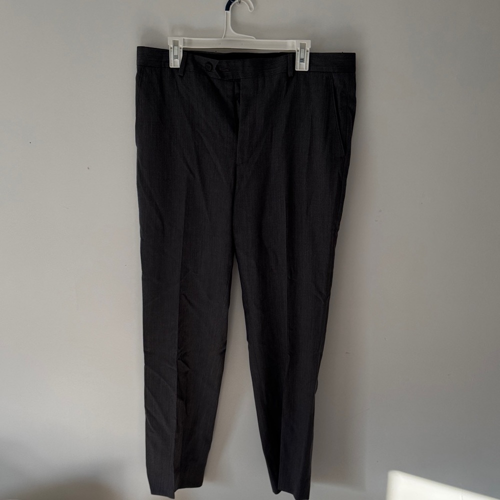 Egara Men's Black Dress Trousers